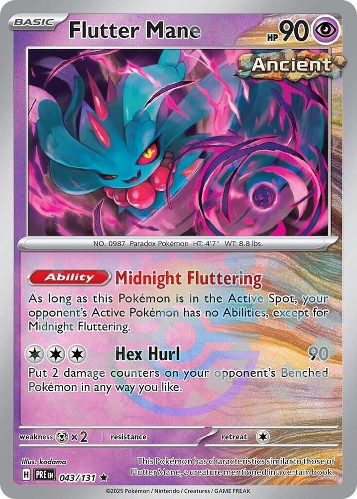 Flutter Mane [Poke Ball] #43 Pokemon Prismatic Evolutions
