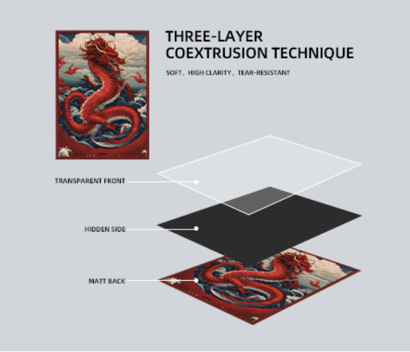 Thumbnail: Sanseking  Art Sleeves CRIMSON FLAME SKY DRAGON 64 pcs Box