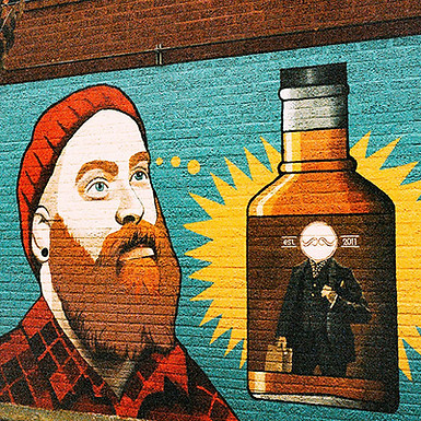 Hipster Whiskey Graffiti