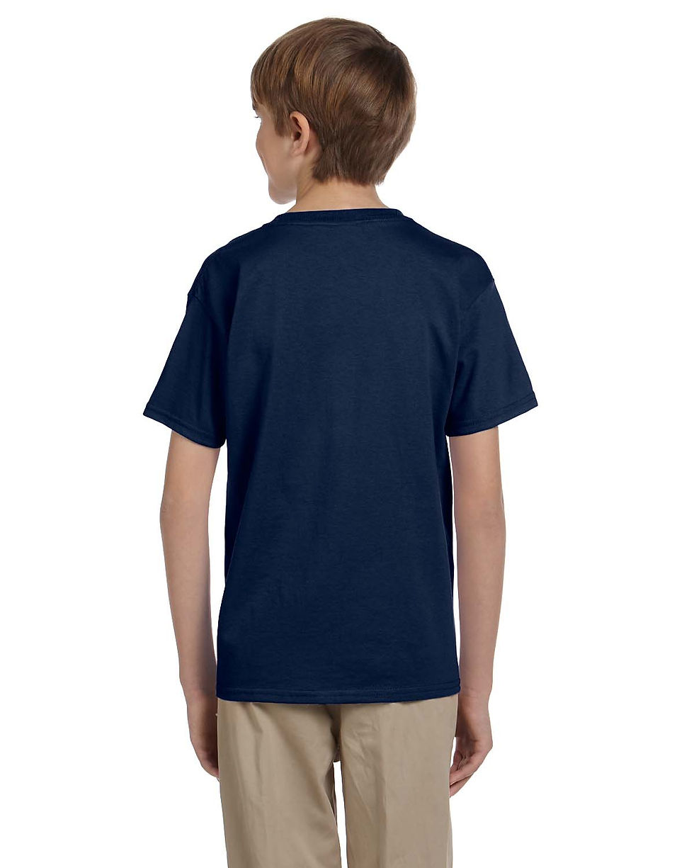 Thumbnail: Fruit of the Loom Youth Cotton T-Shirt Style 3931B Navy Blue