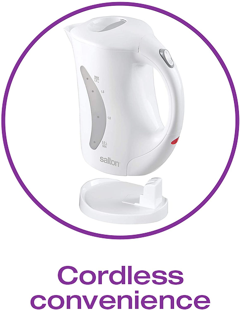 Thumbnail: Salton Cordless Electric Jug Kettle 1.7L #28583
