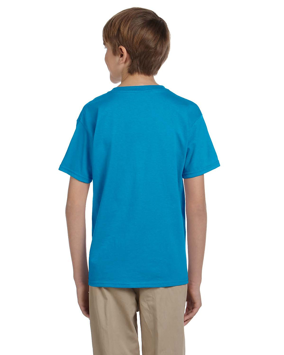 Thumbnail: Fruit of the Loom Youth Cotton T-Shirt Style 3931B Pacific Blue