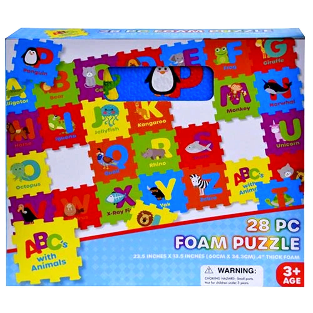 28pc Foam Puzzle ABCs with Animals #31103