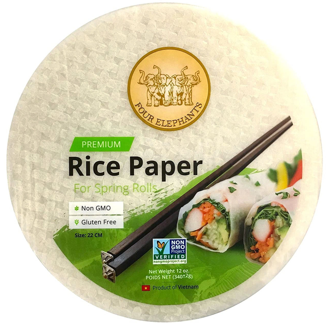 春捲皮 Premium Rice Paper for Spring Rolls 22cm #29927