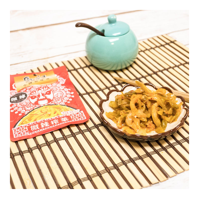 Thumbnail: 烏江微辣榨菜 Mild Preserved Mustard Green Slices 80g #24689