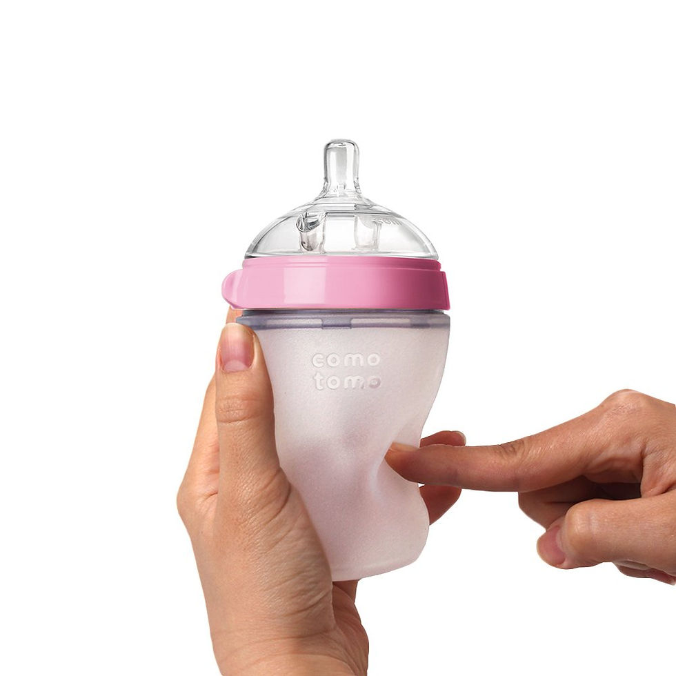 Thumbnail: Comotomo 2ct Baby Bottle Pink 5oz #31464