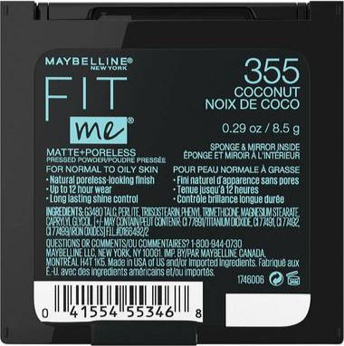 Thumbnail: 355 Maybelline Fit Me Matte + Poreless Powder #32174