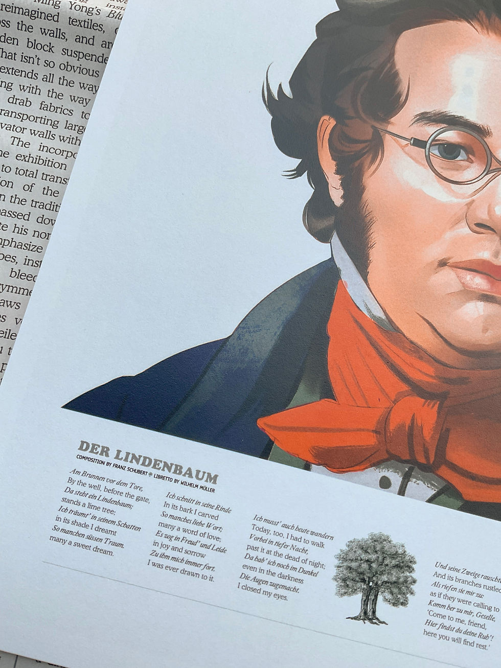 Thumbnail: Illustrated ComPoster No. 1 — Franz Schubert