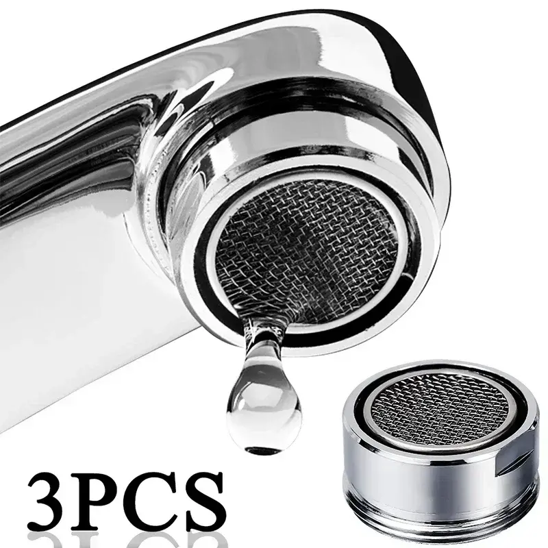3PCS Water Saving Aerator Taps Bathroom Kitchen Faucet Bubbler Filter Spout Net
