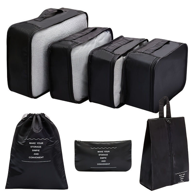 Thumbnail: 1 Set of Premium Packing Cubes - Expandable Travel Essentials Organizer with Lug