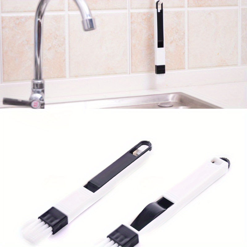 Thumbnail: Versatile Crevice Cleaning Brush with Dustpan - Perfect for Window Tracks, Kitch