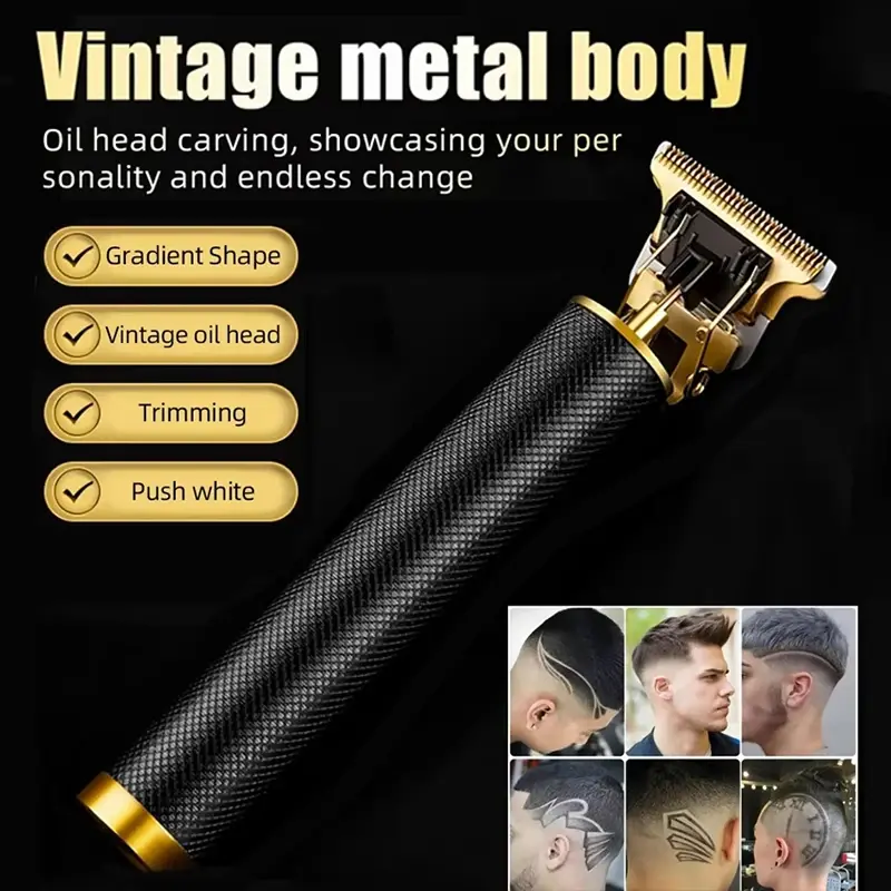 Men's Beard Trimmer Hot Sale Electric Hair Cutting Machine Rechargeable Hair Cli