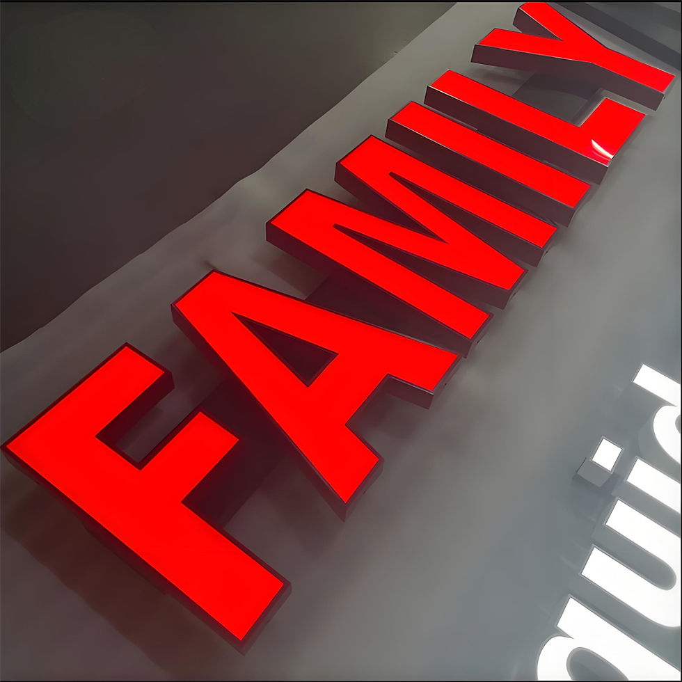 Thumbnail: Custom Outdoor 3D Acrylic LED Channel Letters Shop Signs, Face Lit LED luminous 