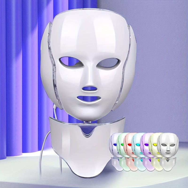 7-Color Facial Mask Device, Facial Masks, And Neck Beauty Care - a Gift for Girl