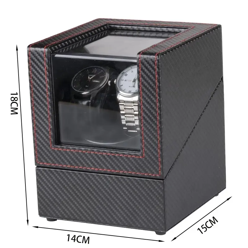 Thumbnail: Double 2+0 Watch Winder for Automatic Watches Box USB Charging Watch Winding Mec