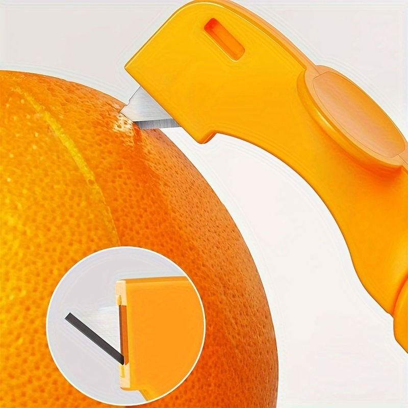 Thumbnail: 1/2pcs, Orange Peeler, Plastic Orange Peeler, Simple Lemon Peeler, Grapefruit Pe