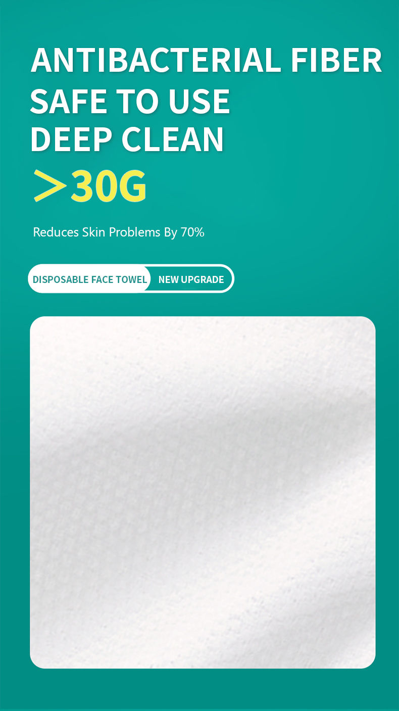 Thumbnail: 10 Pack 300 Pcs Disposable Facial Tissue 100% Cotton Tissue Soft Thick Dry Wipe 