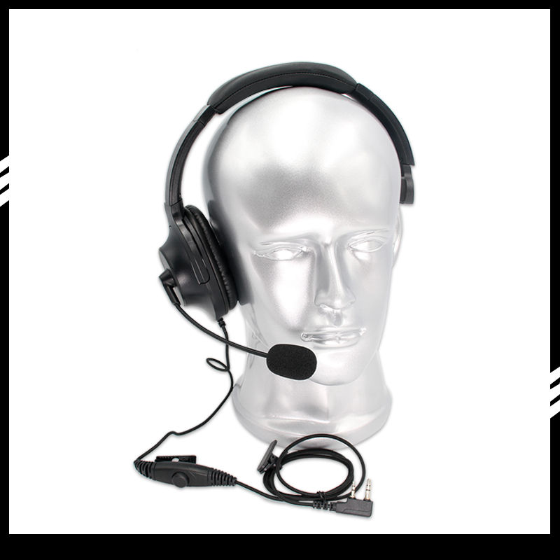 XIERDE Foldable Unilateral Microphone Headset Walkie-Talkie Headset and Baofeng