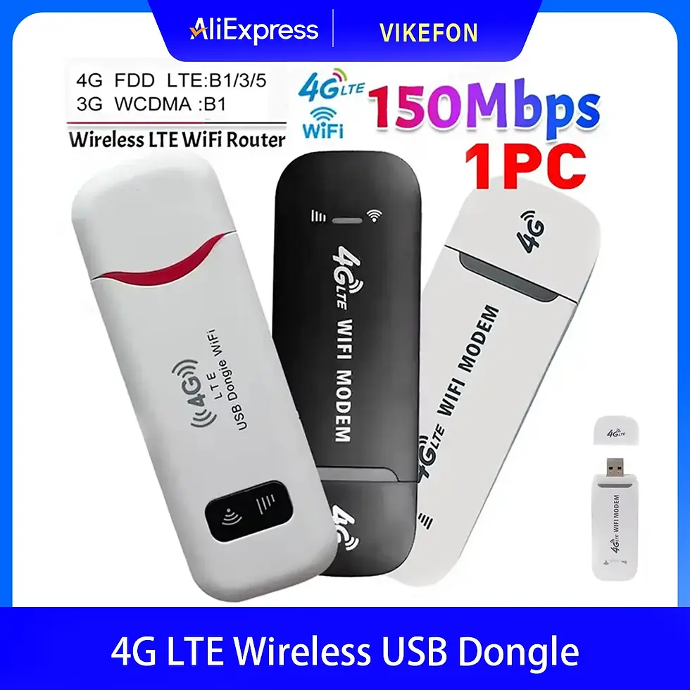 4G LTE Wireless USB Dongle Mobile Broadband 150Mbps Modem Stick 4G Sim Card Wire