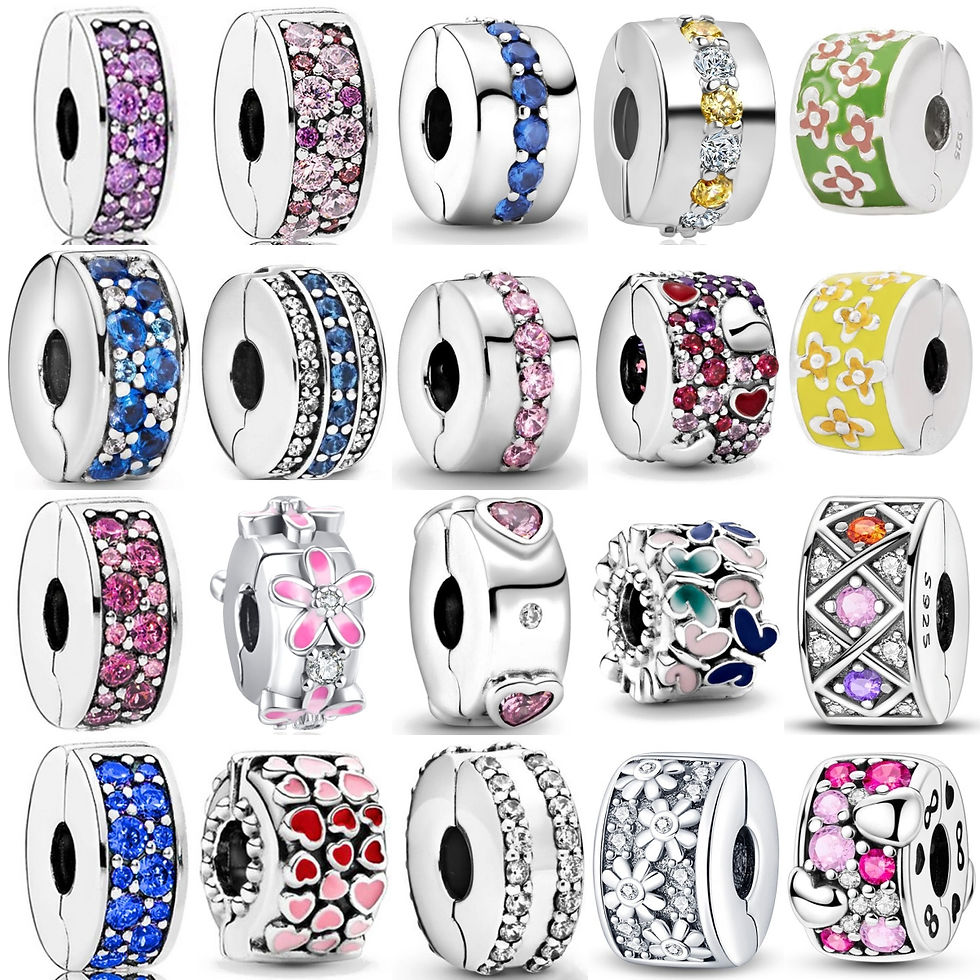 Hot Selling 925 Silver Round Hole Flower Clip Beads Suitable For European Origin