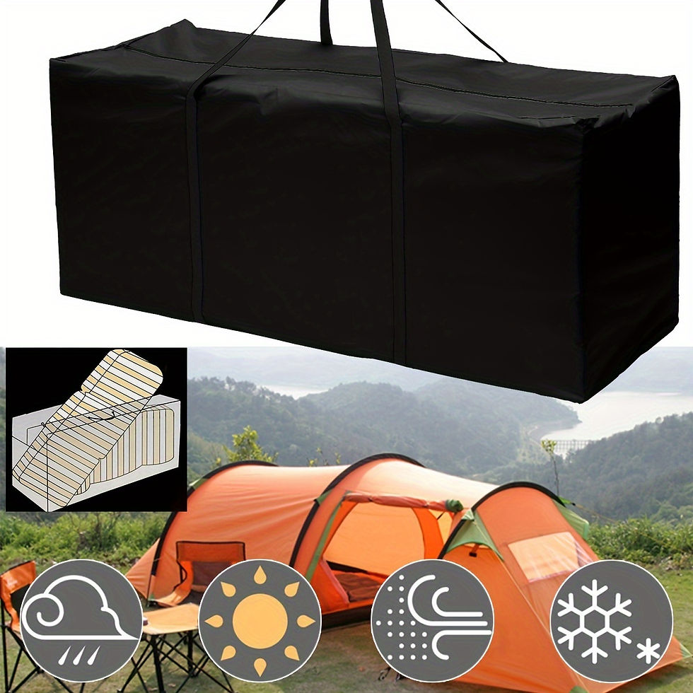 Thumbnail: 1/2pcs Extra-Large Storage Bags - Durable 210D Oxford Fabric, Waterproof & Rip-P