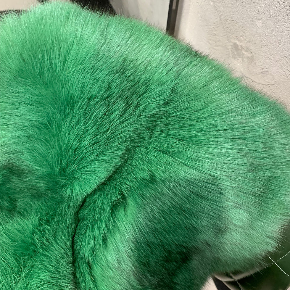 Thumbnail: # Real Fox Fur Jacket Lady Real Fox Fur Coat Short Female Long Sleeve Natural Fu