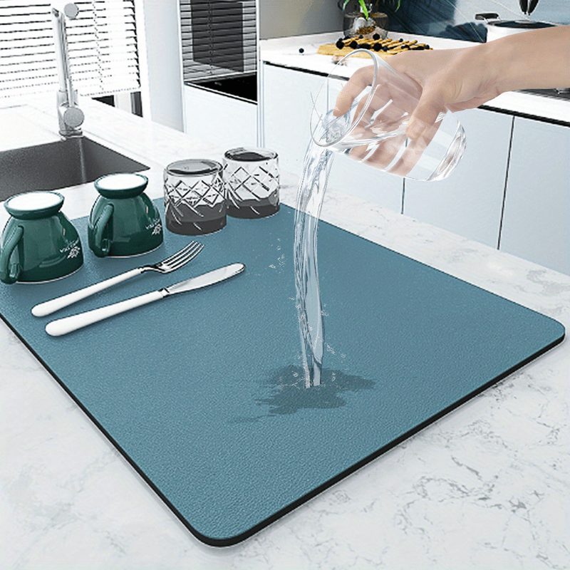 1pc, Premium Rubber Kitchen Drain Mat - Water-Resistant, Insulating, Filtering,