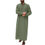 Thumbnail: Arabic Cotton Linen Long Men's Abaya Muslim Pockets Jubba Thobe Islamic Kamis So