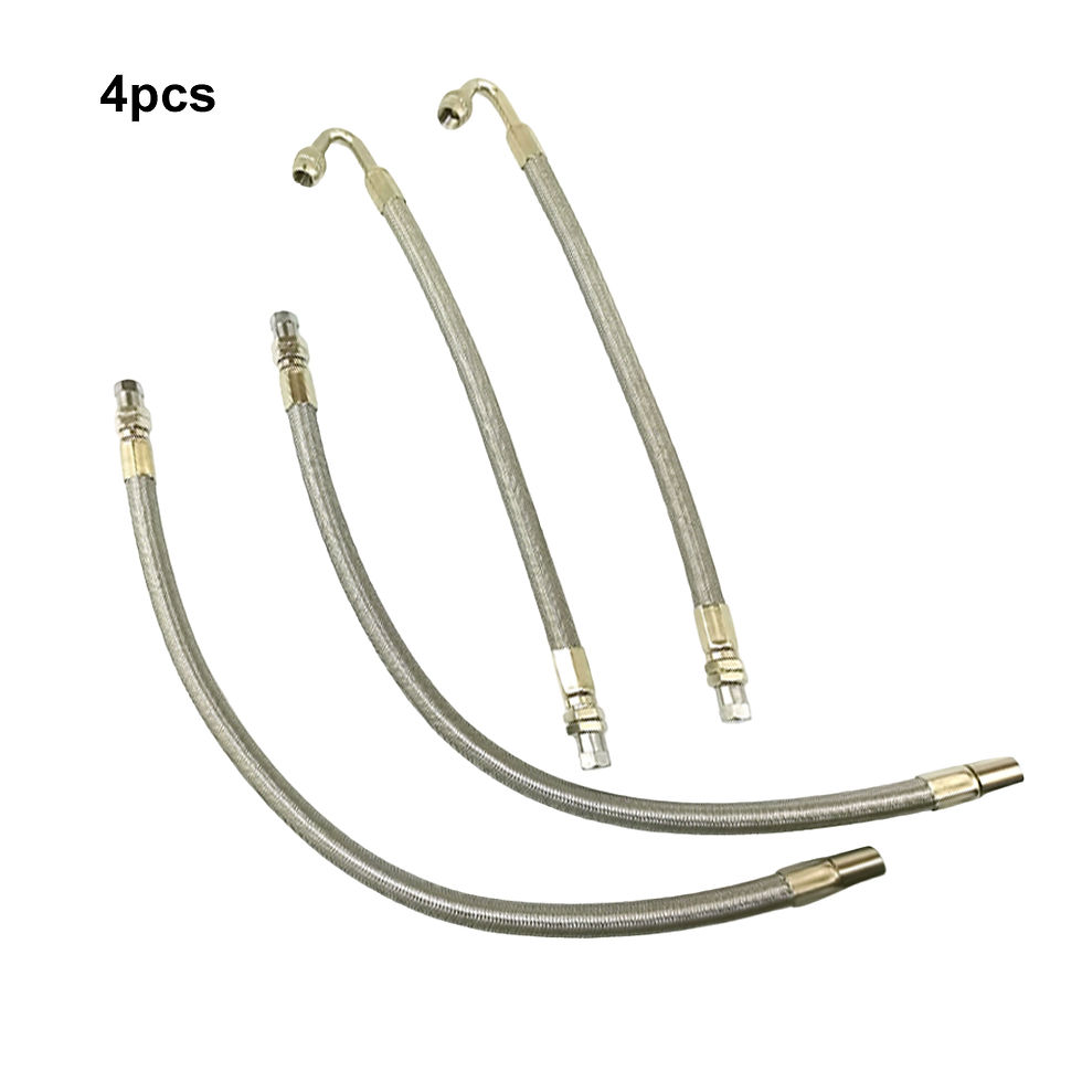 4pc/set Car Truck Bus Dual Tire Air Nozzle Inflation Extension Stainless Steel B