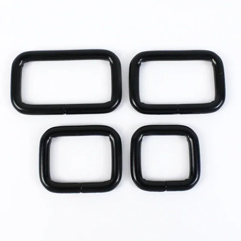 Thumbnail: 5/10Pcs 13-50mm Square Metal O D Ring Buckles Bag Strap Buckle Webbing Belt Hook