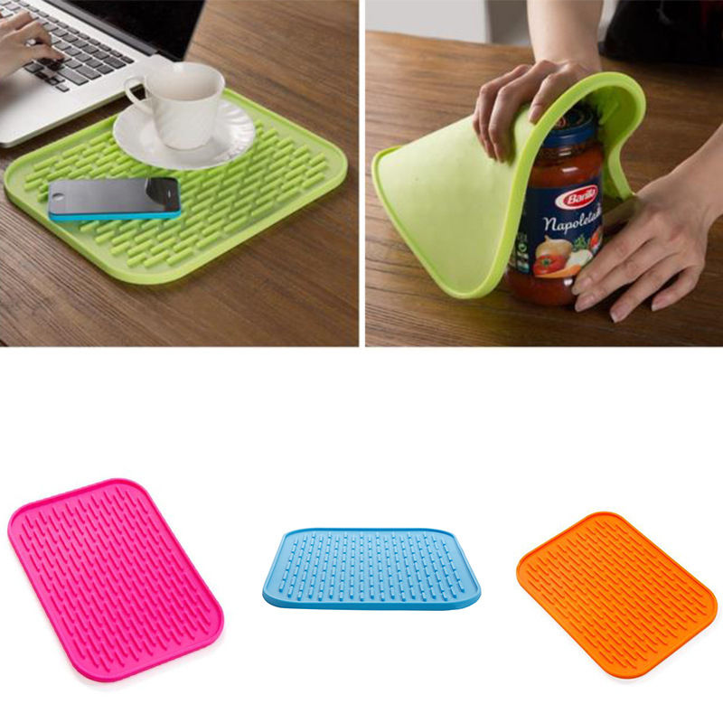 1/3pcs Silicone Pot Mat, Placemat, Cup Mat - Heat Resistant, Creative Coffee Mat