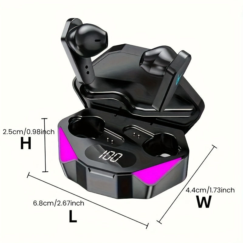 X15 TWS Wireless Bluetooth Headset LED Display Gamer Earbuds with Mic Wireless H
