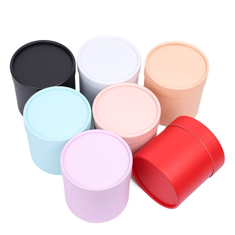 12x12cm Flower Box Round Cardboard Gift Boxes Wedding Party Rose Flower Packagin