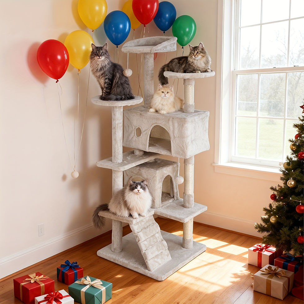 Thumbnail: 70/54'' Cat Tree, Large Cat Tower Beautiful Perfect Gift for Cats, Multi-Level F
