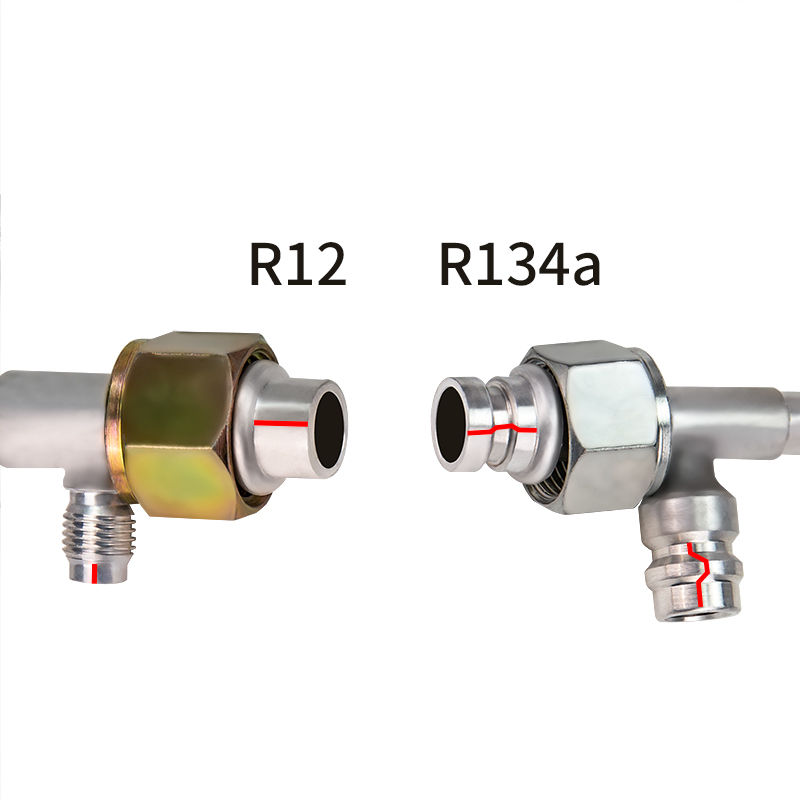 Thumbnail: #6 #8 #10 Car Air Conditioning Gas-jet Fitting Aluminium Straight / 90 Degree Jo