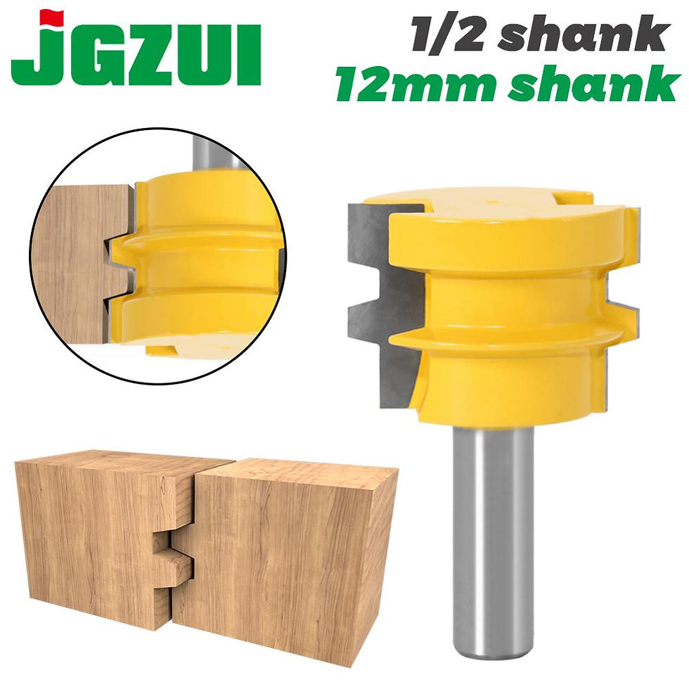 1pc Glue Joint Router Bit - Medium Reversible Woodworking Chisel Cutter Tool - 1