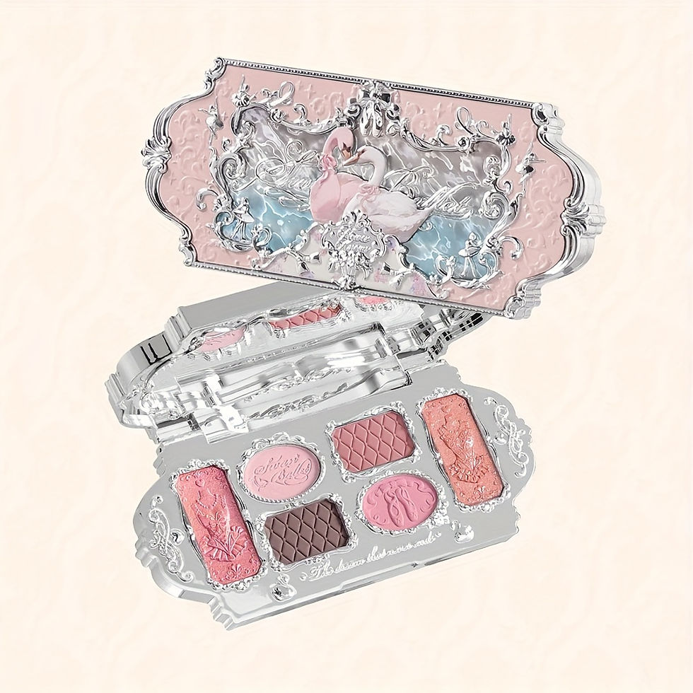 6 Color Delicate Matte Glow Shimmer Eyeshadow Palette - Long-Lasting, Smooth Oil