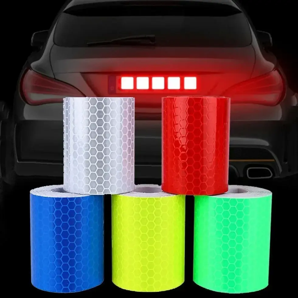 Car Reflective Tape Decoration Decal Night Warning Safety Reflective Self-Adhesi