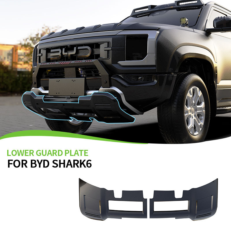 For BYD SHARK 6 Bumper Lower Guard Plate ABS Material Black Custom Design Front
