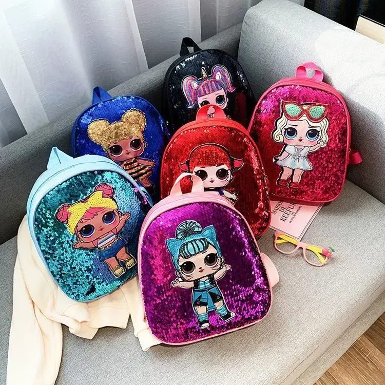 Cute Children's Sequin Backpack Bags 3-6 Years Lovely Kindergarten Kids School B