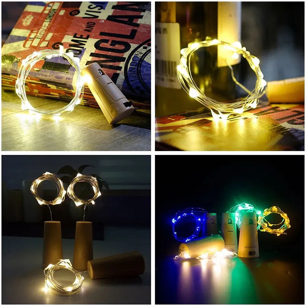 Thumbnail: LED copper Wine Bottle String Light cork Fairy Lights Waterproof Bar Garland 1M/