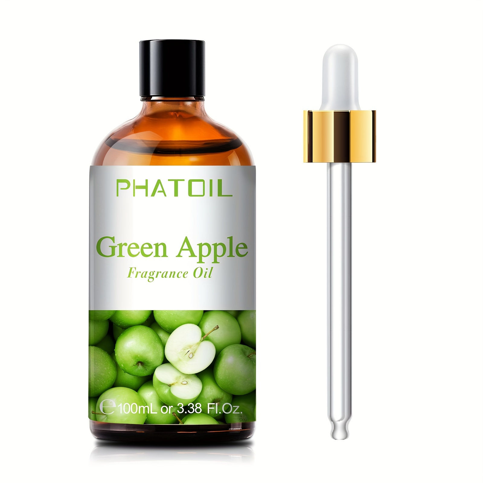 1 Bottle of Premium PHATOIL Green Apple Fragrance Oil - Essential Oil Singles fo
