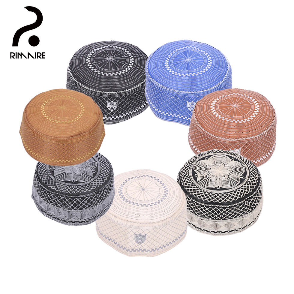 9 Colors Muslim Men Yarmulke Premium Islamic Breathable Hats for Men Spring Autu