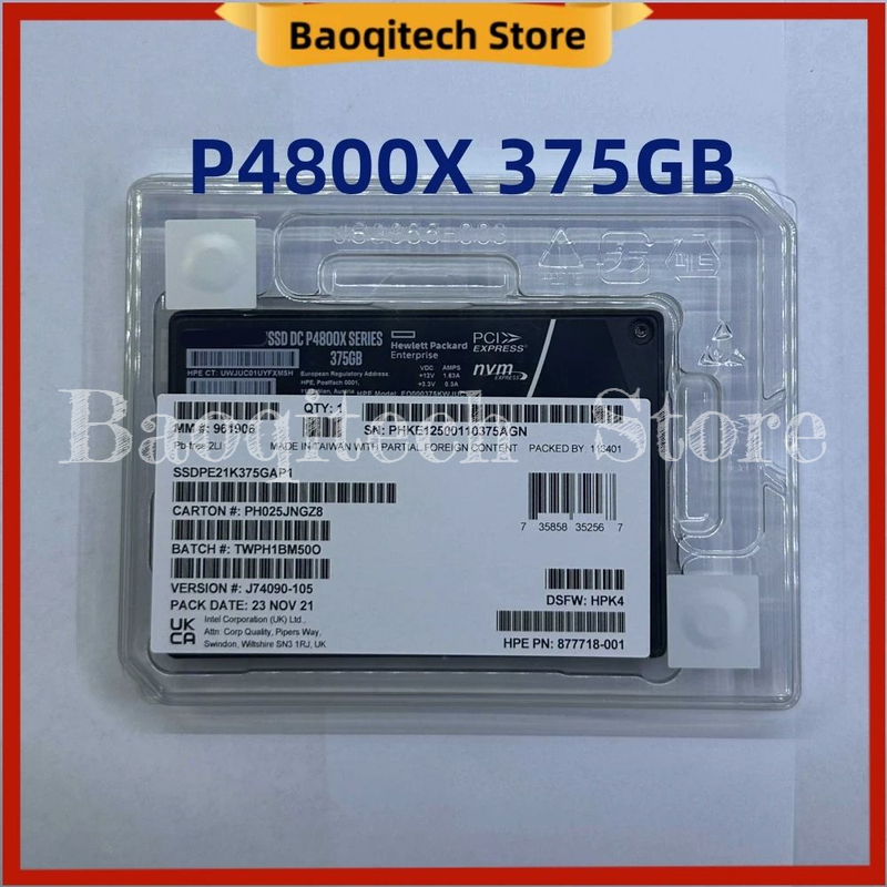 Brand new original genuine P4800X 375G U.2 Ultra Long Life Enterprise Solid Stat