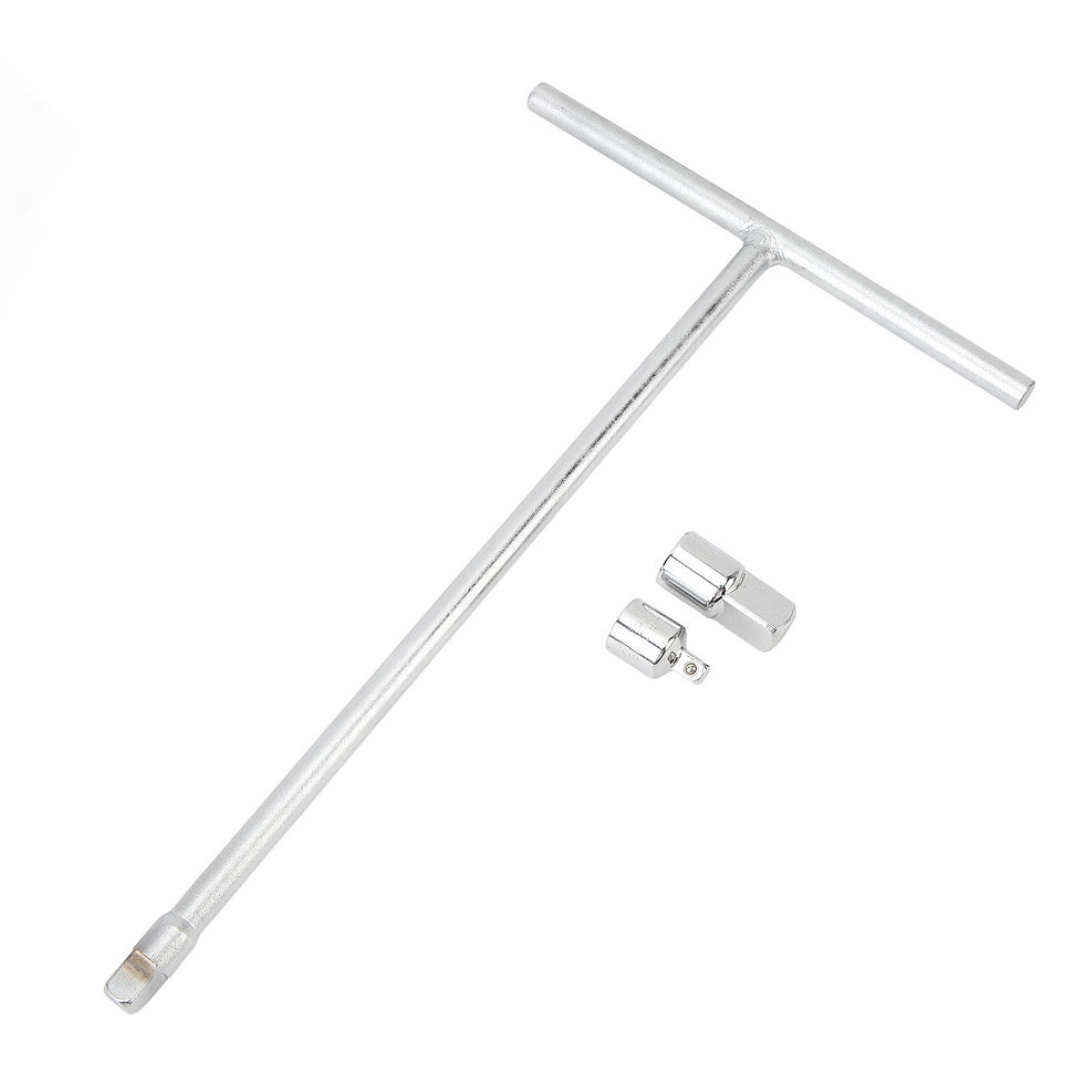 3/8in Drive T Handle Socket Wrench with 1/4in 1/2in Adaptors Effort Saving Ch