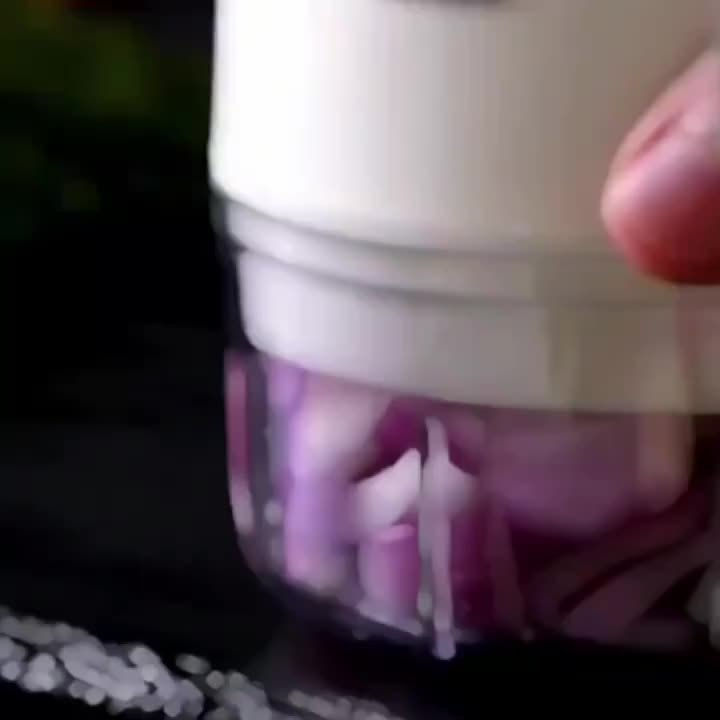 Thumbnail: A 8.45oz RZSYZH USB Rechargeable Electric Blender with Stainless Steel Blades fo