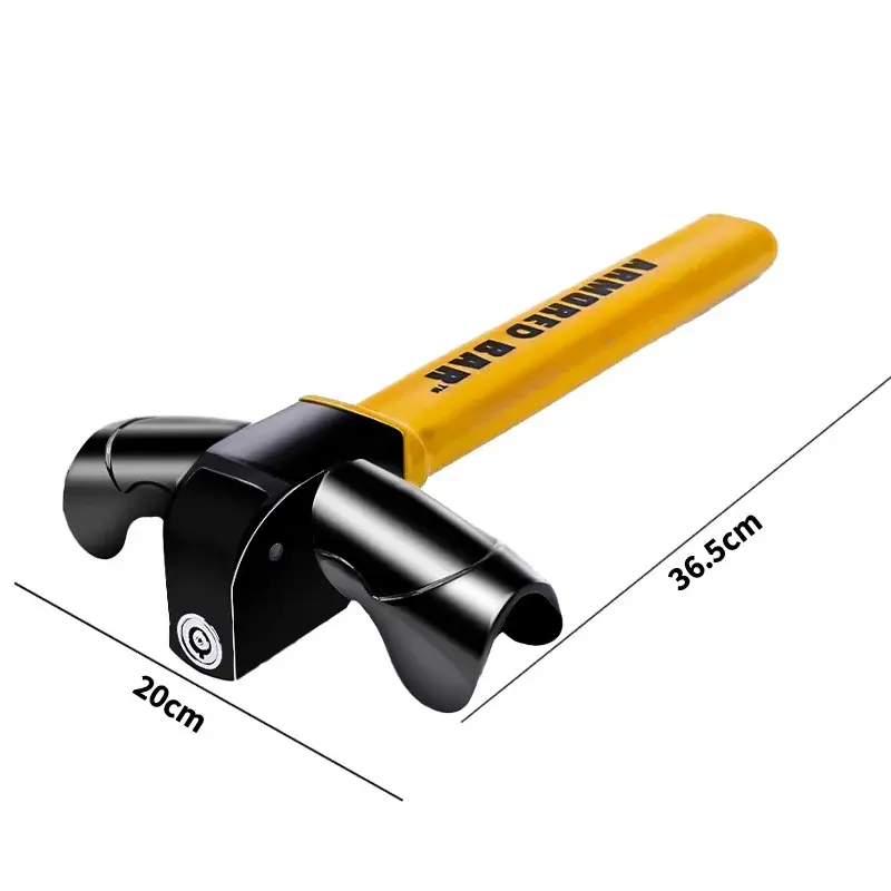 Car Steering Wheel Lock Anti-Theft - Universal T-Bar Immobilizer with Maximum Se