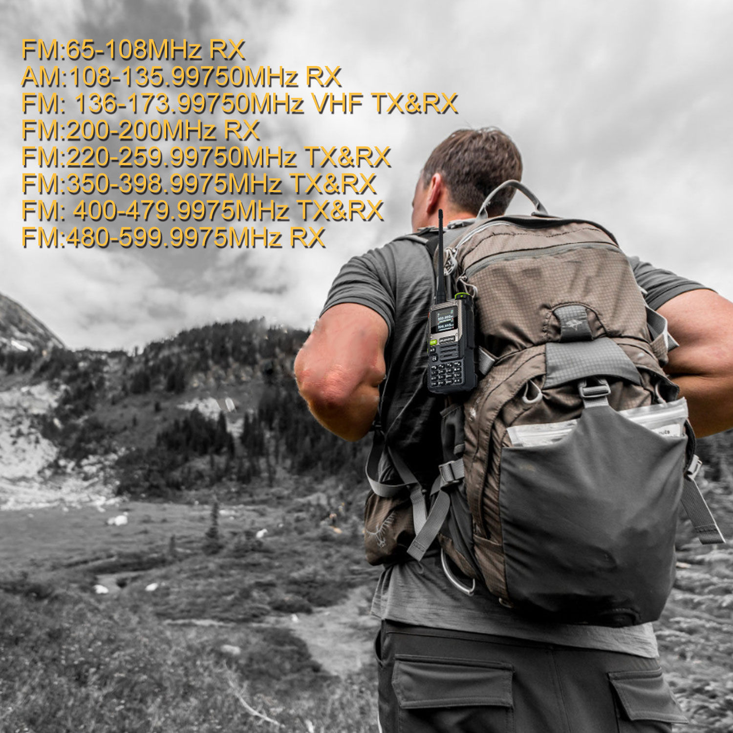 Baofeng K61 PRO K61pro 65-600MHz Multi-Band 640Ch Scrambler Dual Watch Frequency