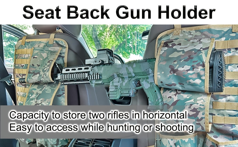 Thumbnail: Automotive Gun Racks Vehicle Seat Back Rifle Gun Holder for Hunting Accessories 