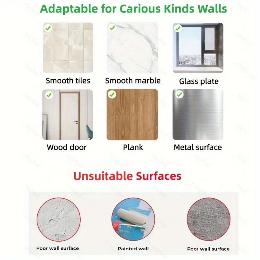 Thumbnail: 1/2pcs Bat Shaped Self-Adhesive Key Holder, Stylish Plastic Wall Mounted Key Hoo